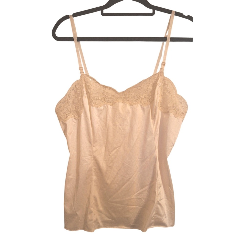 Vintage Wonder Maid Ivory Fairycore Union Made Lacey Camisole‎ Festival Coquette